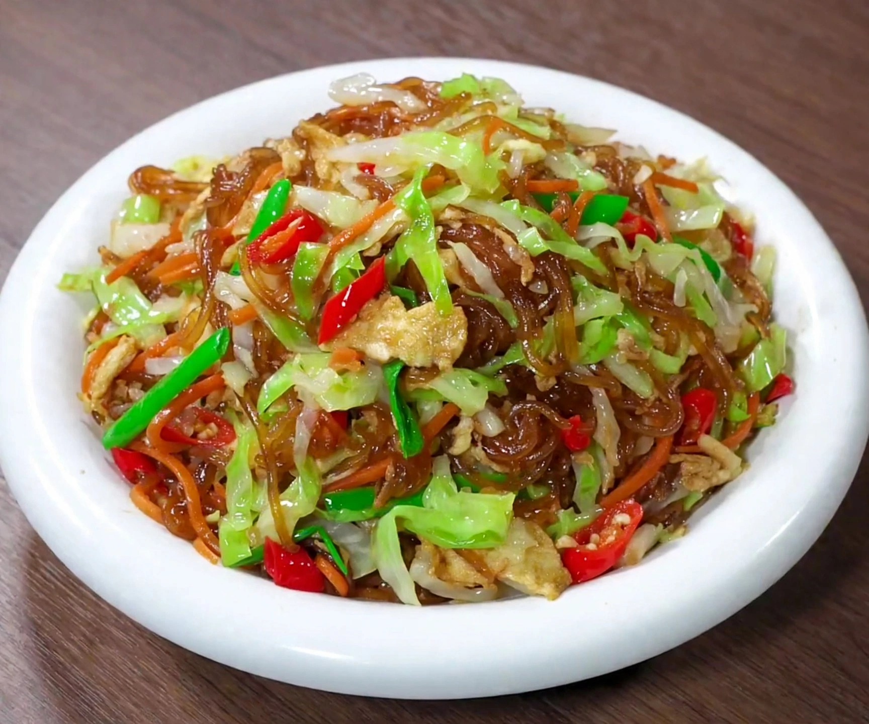 包菜炒粉丝