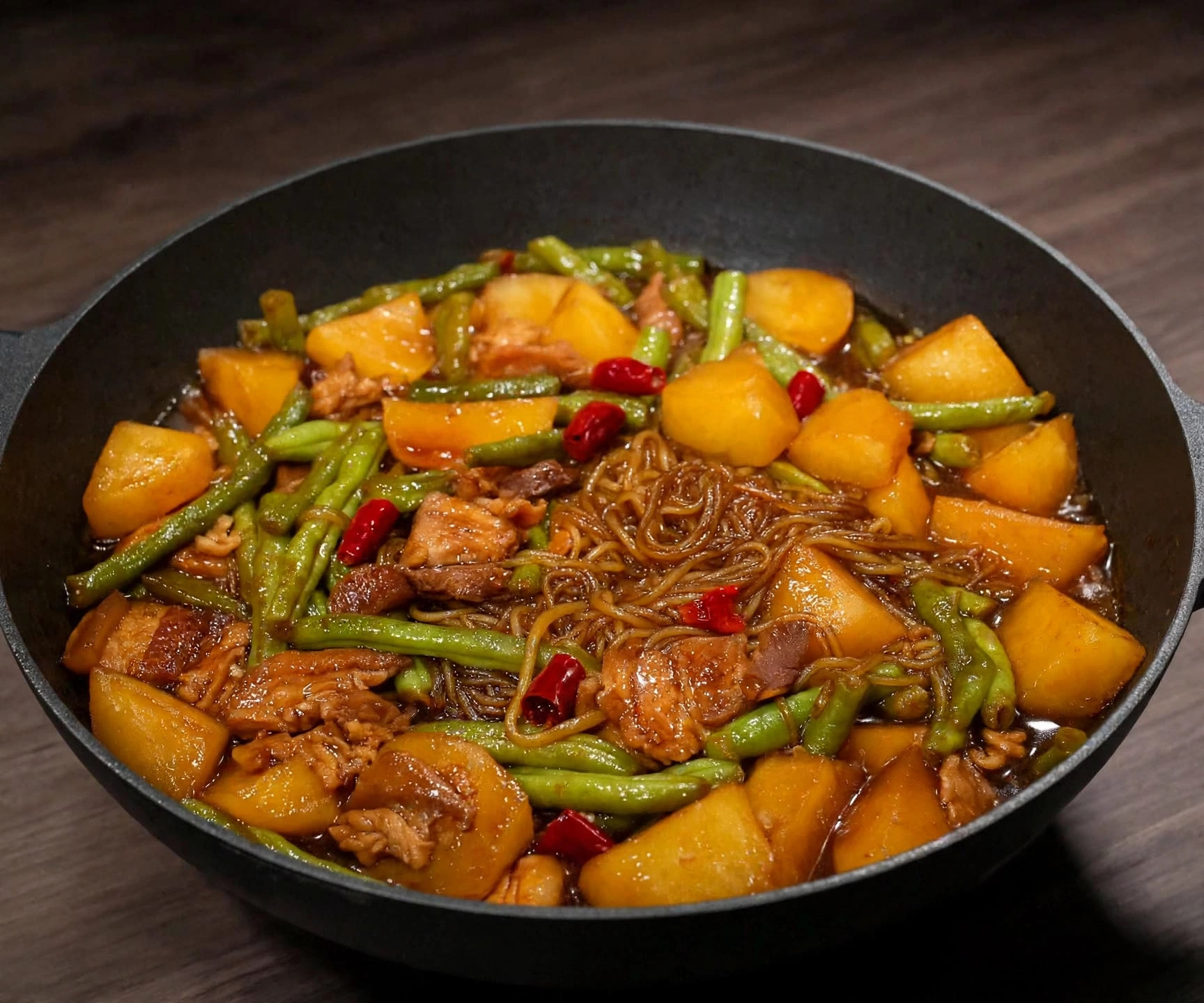 豆角土豆炖粉条